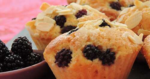 Muffins aux mûres et amandes