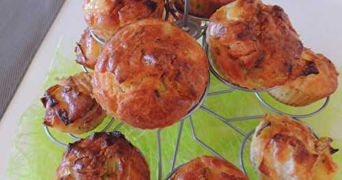 Muffins aux poireaux, ricotta, lardons et pomme de terre