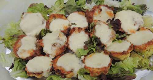 Muffins de pommes de terre au jambon et fromage