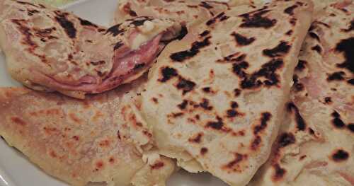 Naan jambon fromage