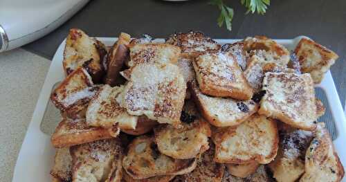 Pain perdu à la fleur d'oranger