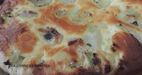 Quiche aux poireaux et saumon