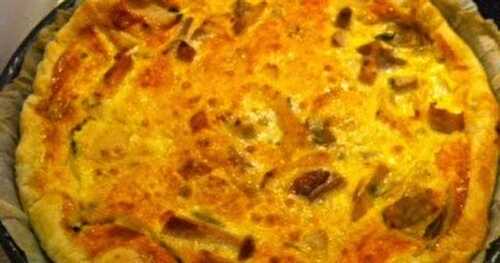 Quiche poulet et poireaux