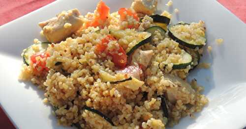 Quinoa aux légumes et dinde