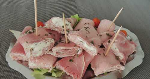 Roulé de jambon au fromage