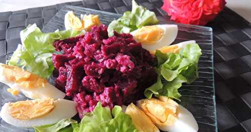 Salade de betteraves au thon