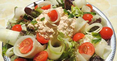 Salade de crudités et thon