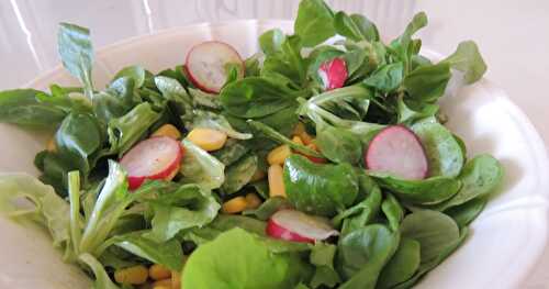 Salade de mâche et radis