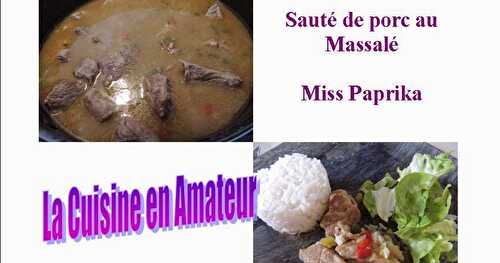 Sauté de porc au Massalé