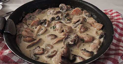 Sauté de porc aux champignons à la crème