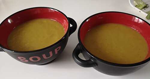 Soupe champignons poireaux