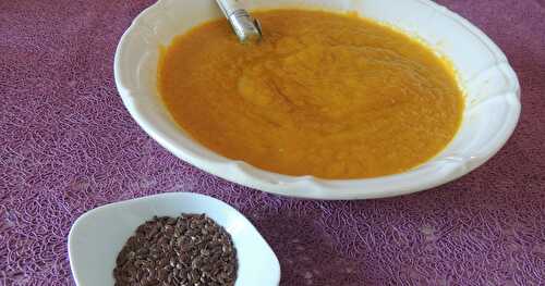 Soupe de carottes à l'orange