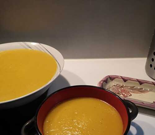 Soupe de potiron, carottes et navets
