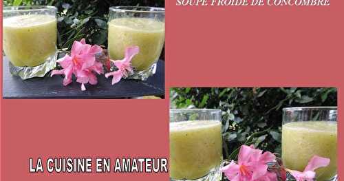 Soupe froide de concombre