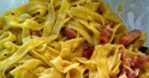 Tagliatelles à la Carbonara