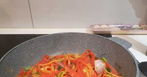 Tagliatelles de carottes à la moutarde