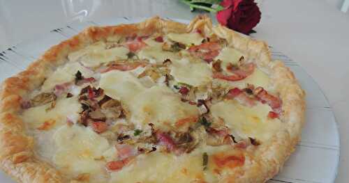 Tarte endive mozzarella