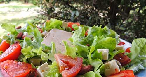 Terrine de saumon et salade