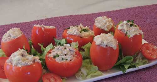 Tomates garnies thon et oeuf