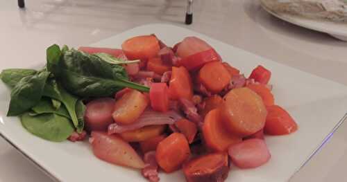 Trio de carottes au vin blanc au Cookéo