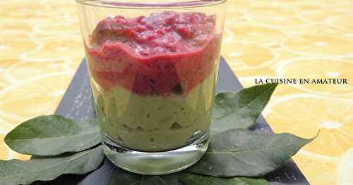 Verrine betterave et avocat