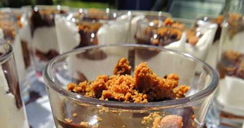 Verrine chocolat mascarpone et spéculoos