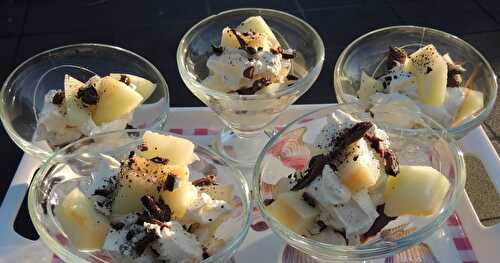 Verrine de melon mascarpone