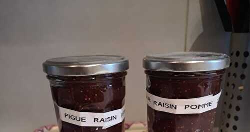 Confiture figues pommes raisin au micro-ondes