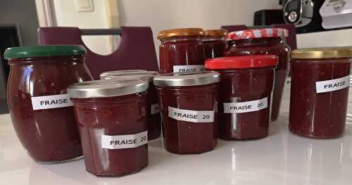 Confiture de fraises au micro-ondes