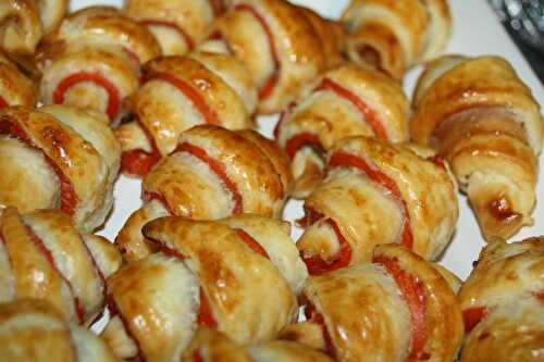 Croissant apéritif au saumon fumé