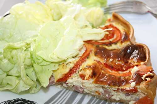 La quiche jambon tomate