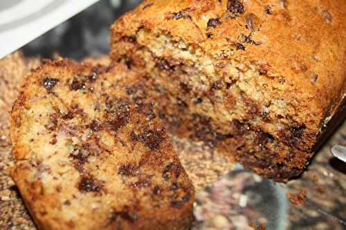 Le Cake à la Banane et aux Pépites de Chocolat