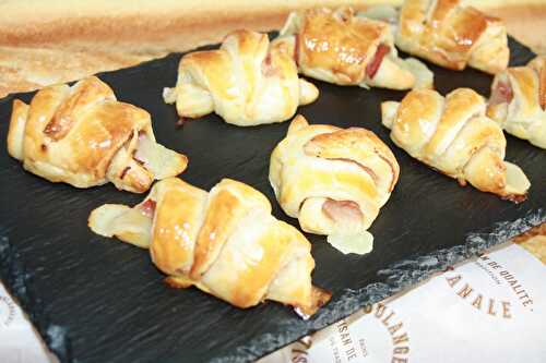 Le mini croissant jambon fumé mozzarella