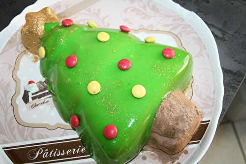 Le Sapin de Mousse au Chocolat, Ganache Vanille sur Financier