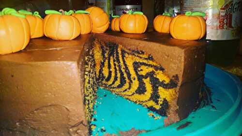 Le Zebra Cake d'Halloween