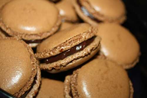 Les macarons au Chocolat