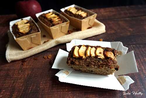 Apple bread aux raisins secs {Sans lactose – Sans gluten – Sans sucre ajouté – IG bas}