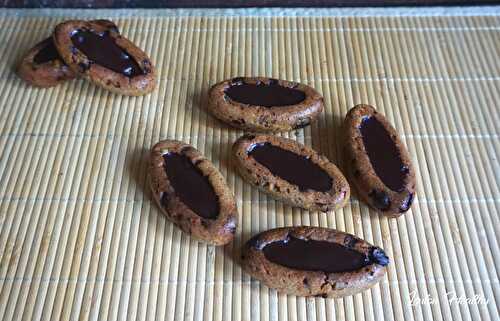 Barquettes-Cookie abricot, graines & chocolat {Vegan}