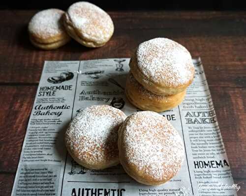 Beignets au four fourrés purée de fruits {Vegan}