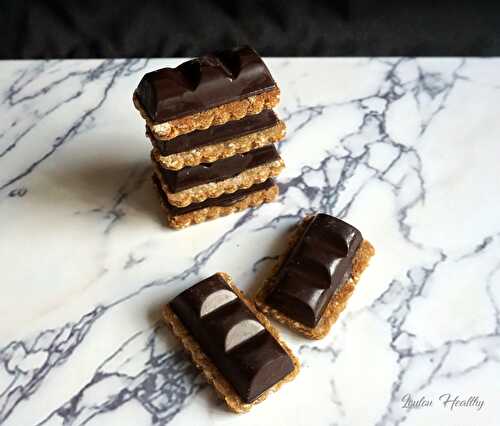 Biscuits au chocolat fourrés noisette & miel {Sans lactose – Sans gluten – IG bas}