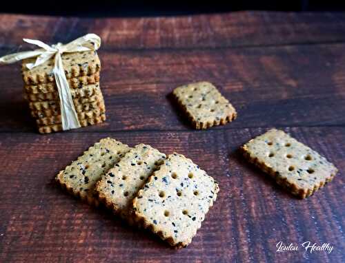Biscuits aux graines noires {Sans lactose – IG bas}