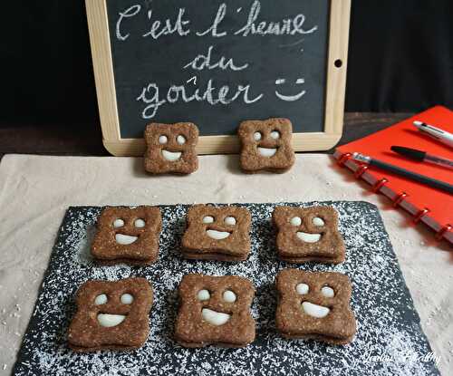 Biscuits façon « BN » cacao & noix de coco {Vegan – IG bas}