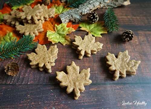 Biscuits « feuilles » noisette & speculoos {Vegan}