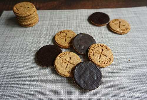 Biscuits « Home Made » noisette, céréales, épices & chocolat {Vegan – Sans gluten}