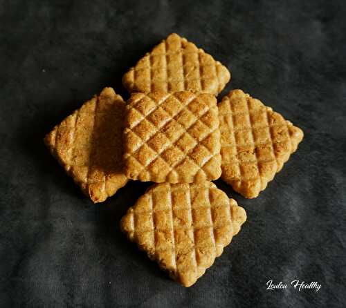 Biscuits matelassés pomme & sésame {Vegan – IG bas}