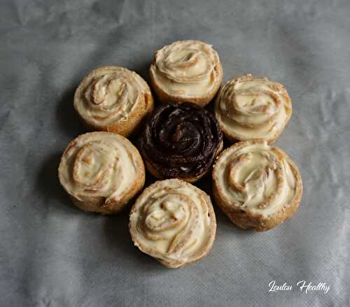 Biscuits « roses » à la poire & aux chocolats {Vegan – IG bas}