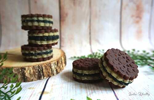 Bouchées crues au chocolat, amande & spiruline {Vegan – Sans gluten – IG bas}