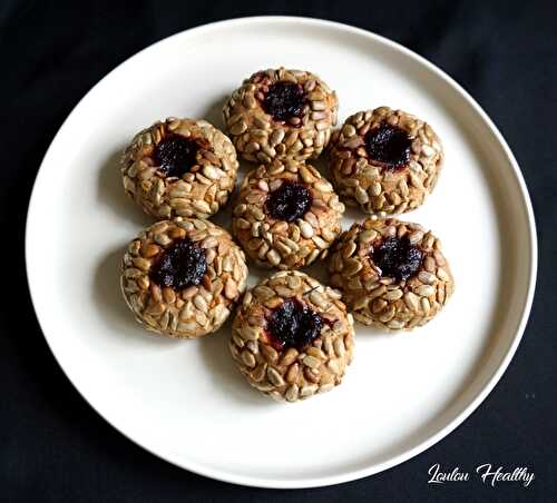 Boules aux graines de tournesol & confiture {Vegan}