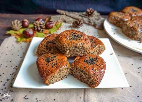 Brioche châtaigne & sésame noir {Vegan}