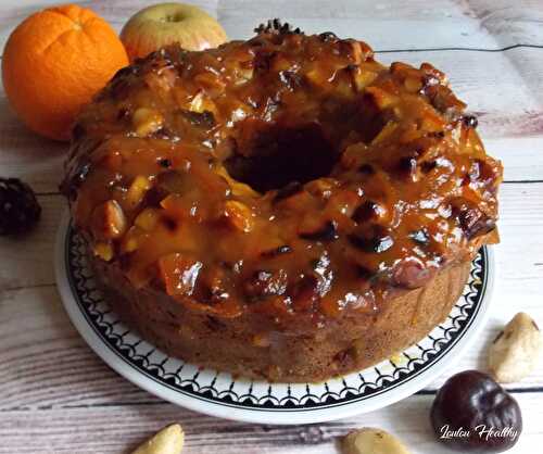 Cake à l’orange, aux noix du Brésil, pommes & châtaignes {Sans gluten}